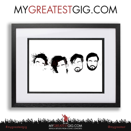 The 1975 - Minimal Band Hairstyles Illustration - Posters, Prints & Greeting Cards