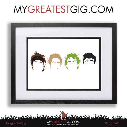 5 Seconds Of Summer - Minimal Band Hairstyles Illustration - Posters, Prints & Greeting Cards