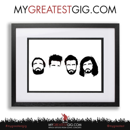 Bastille - Minimal Band Hairstyles Illustration - Posters, Prints & Greeting Cards