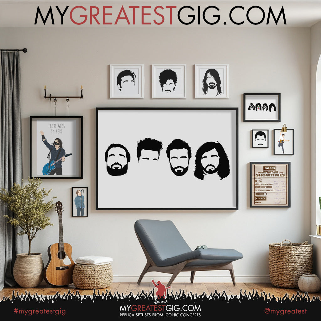 Bastille - Minimal Band Hairstyles Illustration - Posters, Prints & Greeting Cards