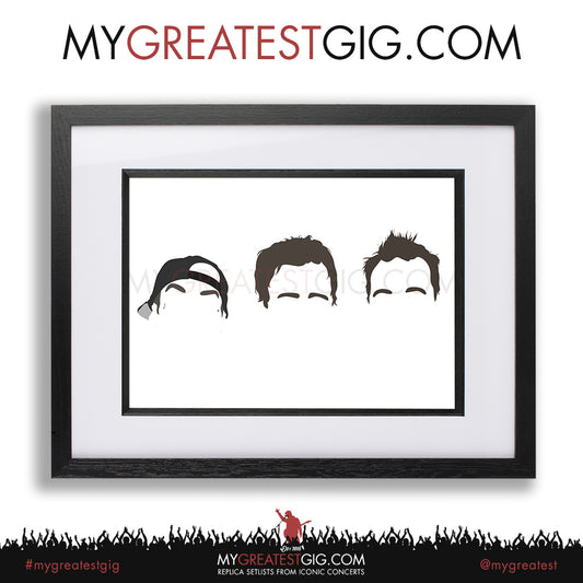 Blink 182 - Minimal Band Hairstyles Illustration - Posters, Prints & Greeting Cards