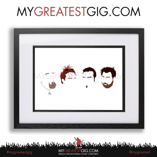 Bowling For Soup - Minimal Band Hairstyles Illustration - Posters, Prints & Greeting Cards