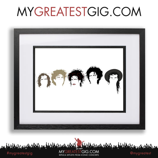 The Cure - Minimal Band Hairstyles Illustration - Posters, Prints & Greeting Cards