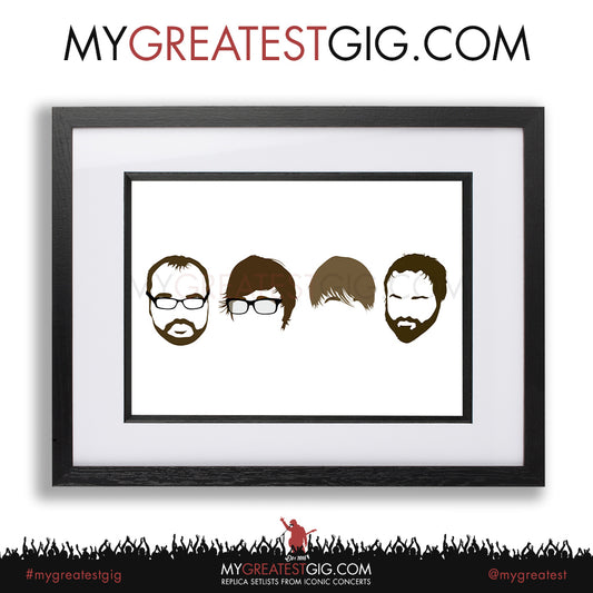 Death Cab for Cutie - Minimal Band Hairstyles Illustration - Posters, Prints & Greeting Cards