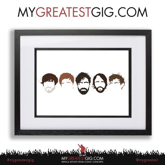 Foals - Minimal Band Hairstyles Illustration - Posters, Prints & Greeting Cards