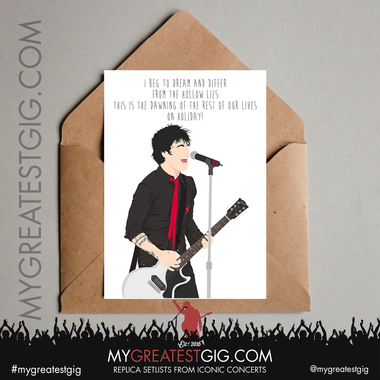 Green Day - Lyrics Posters, Prints & Cards