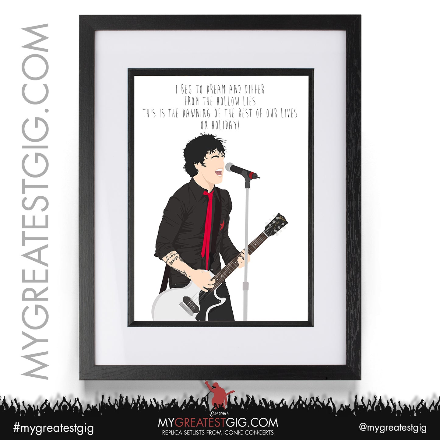 Green Day - Lyrics Posters, Prints & Cards