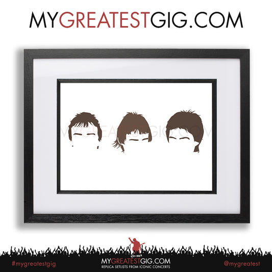 The Jam - Minimal Band Hairstyles Illustration - Posters, Prints & Greeting Cards