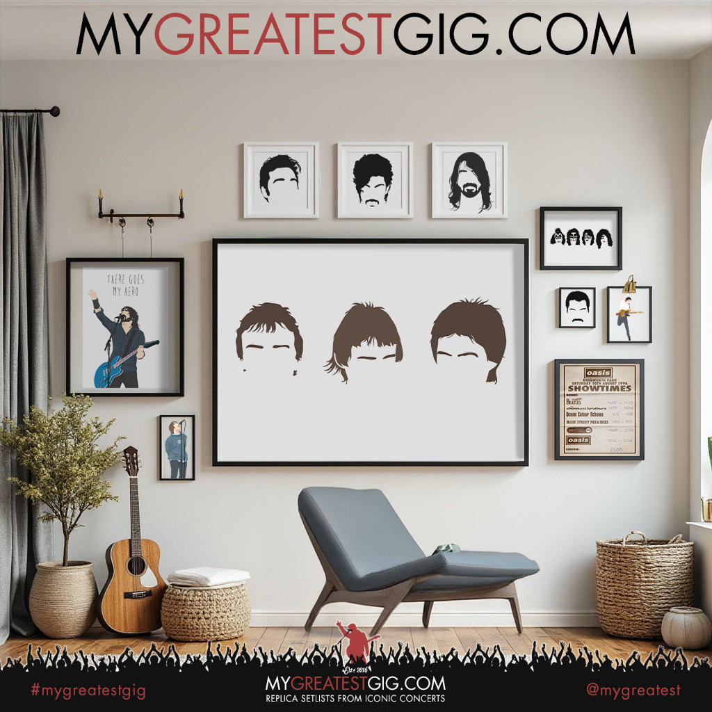 The Jam - Minimal Band Hairstyles Illustration - Posters, Prints & Greeting Cards