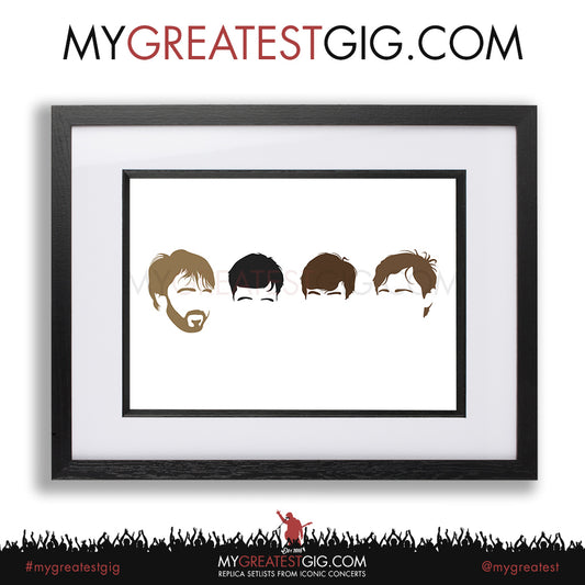 Joy Division - Minimal Band Hairstyles Illustration - Posters, Prints & Greeting Cards