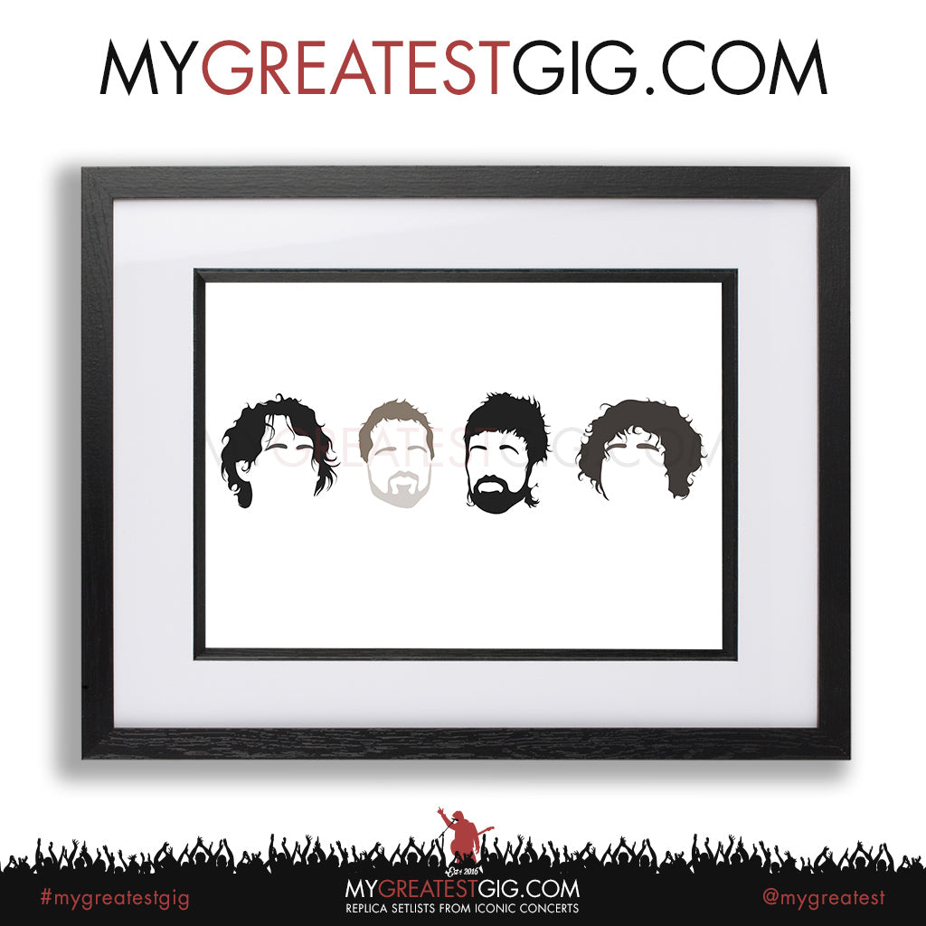 Kasabian - Minimal Band Hairstyles Illustration - Posters, Prints & Greeting Cards