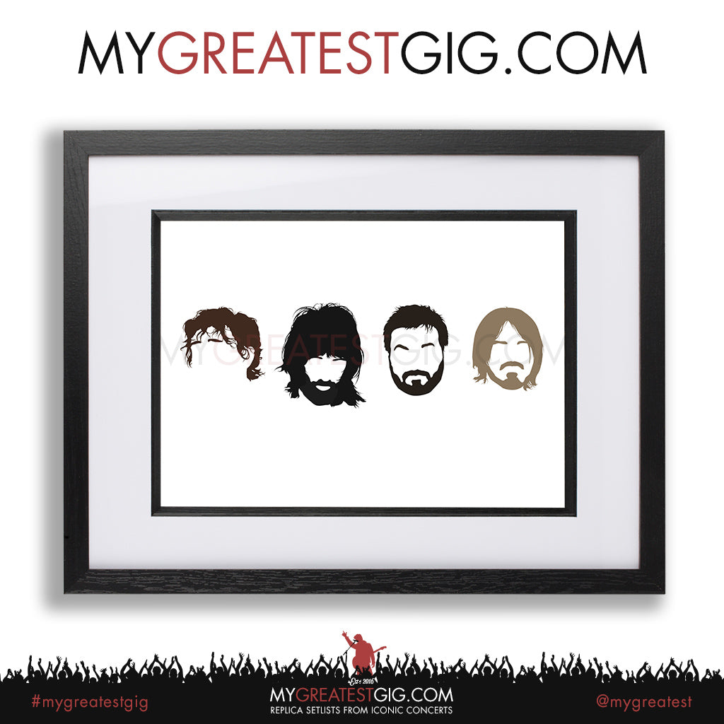 Kasabian - Minimal Band Hairstyles Illustration - Posters, Prints & Greeting Cards