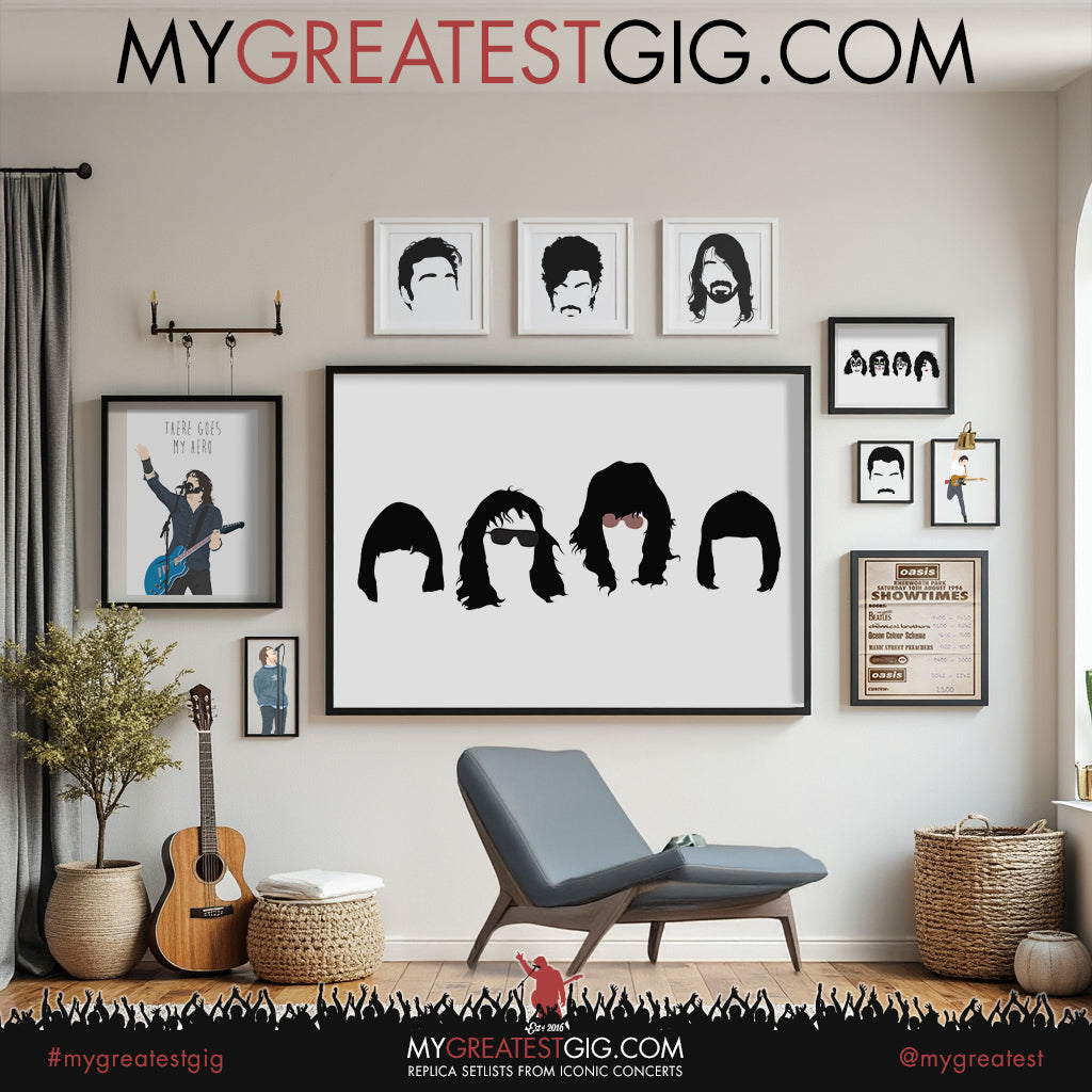 The Ramones - Minimal Band Hairstyles Illustration - Posters, Prints & Greeting Cards