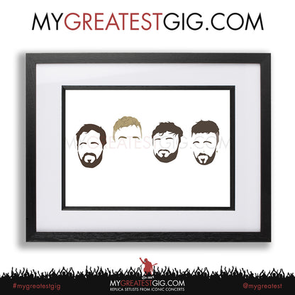 The Reytons - Minimal Band Hairstyles Illustration - Posters, Prints & Greeting Cards