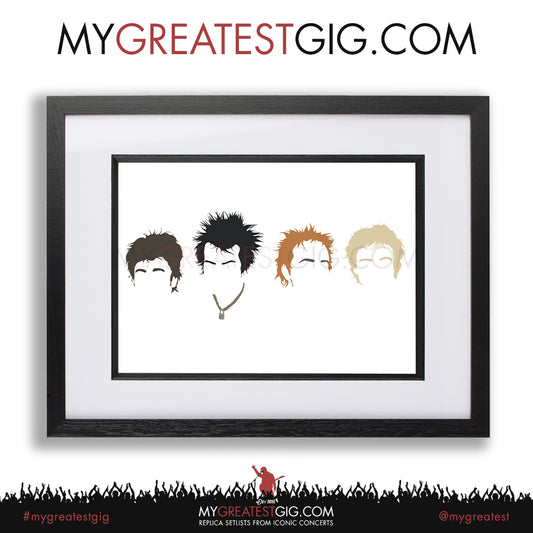 The Sex Pistols - Minimal Band Hairstyles Illustration - Posters, Prints & Greeting Cards