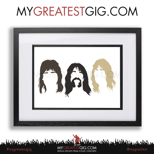 Spinal Tap - Minimal Band Hairstyles Illustration - Posters, Prints & Greeting Cards