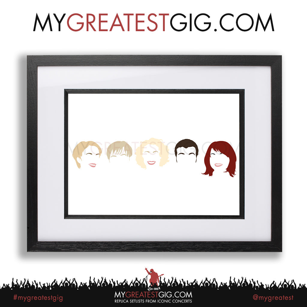 Steps - Minimal Band Hairstyles Illustration - Posters, Prints & Greeting Cards