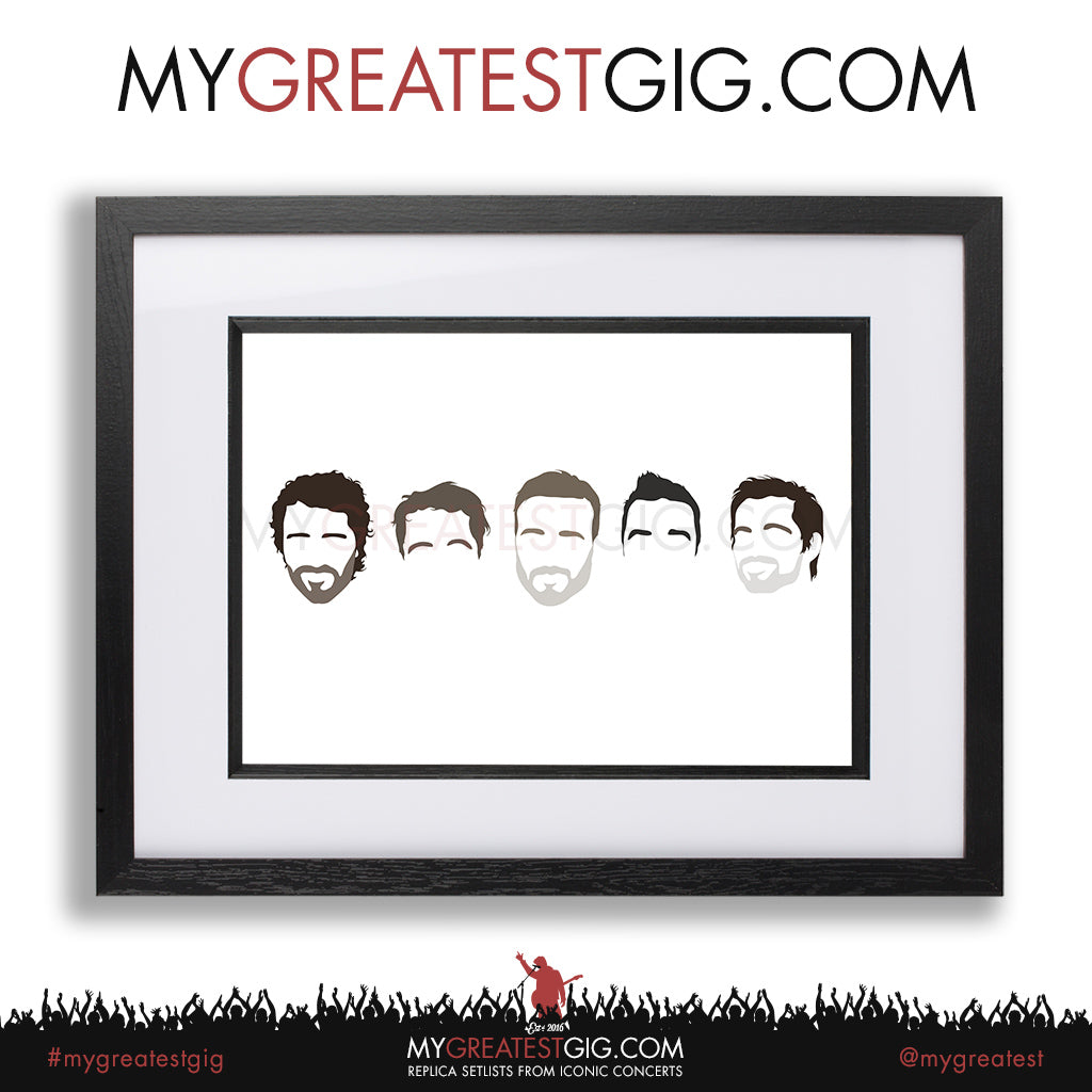 Take That - Minimal Band Hairstyles Illustration - Posters, Prints & Greeting Cards