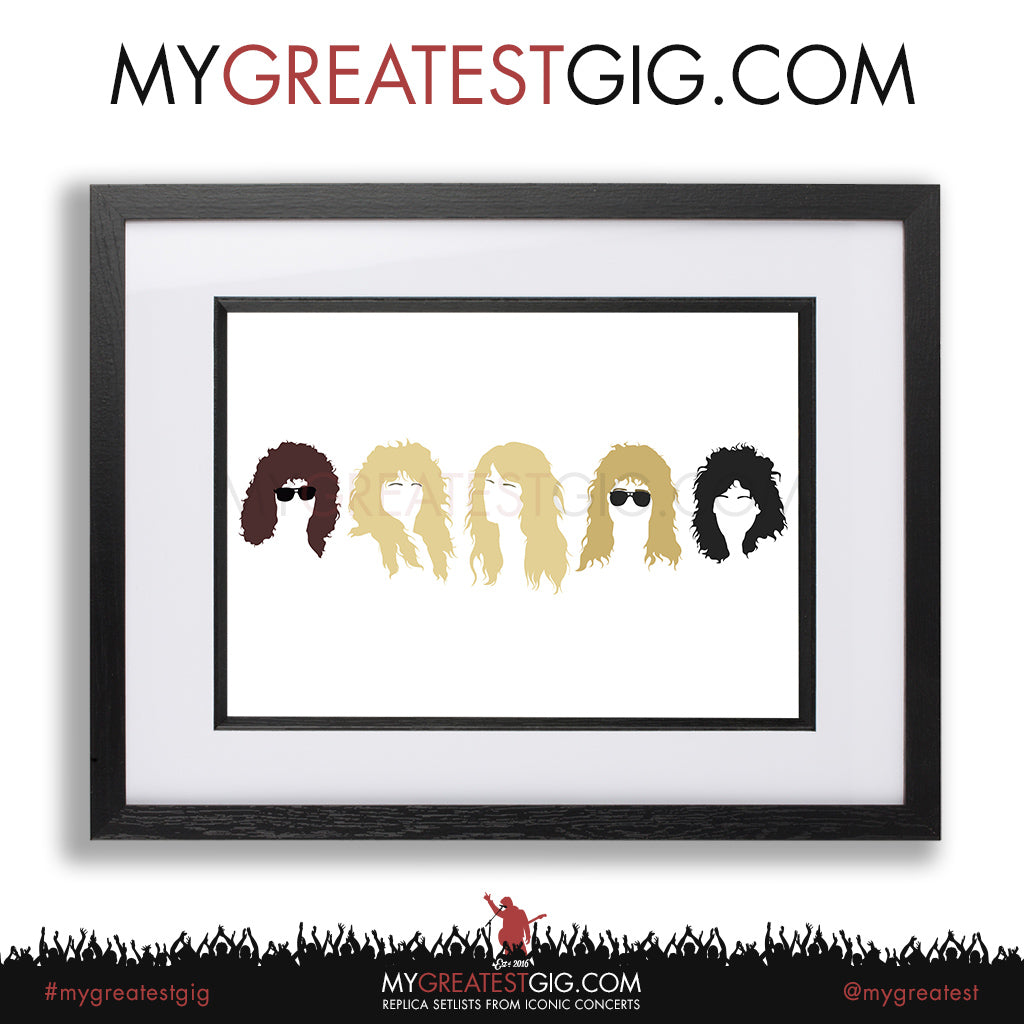 Whitesnake - Minimal Band Hairstyles Illustration - Posters, Prints & Greeting Cards