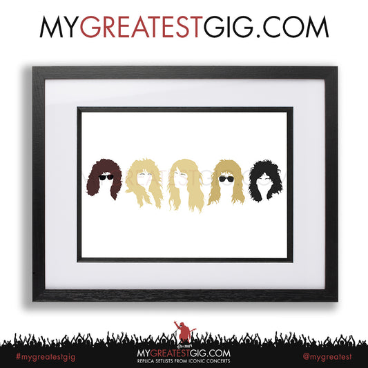 Whitesnake - Minimal Band Hairstyles Illustration - Posters, Prints & Greeting Cards