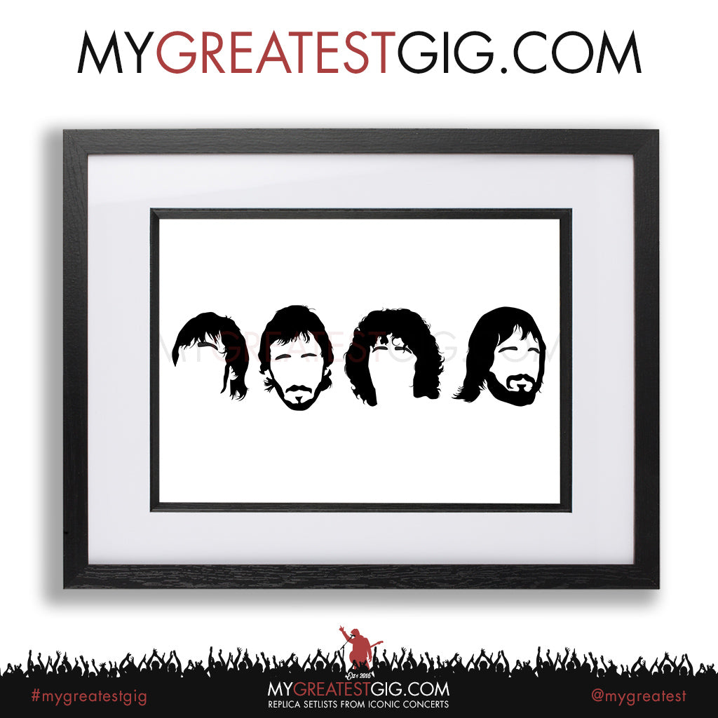 The Who - Minimal Band Hairstyles Illustration - Posters, Prints & Greeting Cards