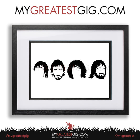 The Who - Minimal Band Hairstyles Illustration - Posters, Prints & Greeting Cards