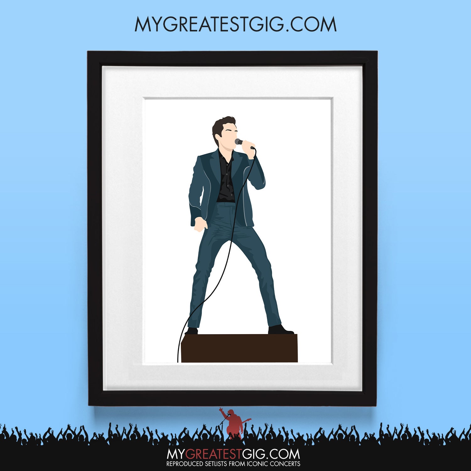 Brandon Flowers (The Killers) - Minimal Illustration Poster – My ...